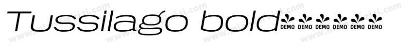 Tussilago bold字体转换